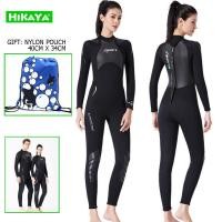 ราคา HIKAYA ชายชุดดำน้ำระบายความร้อน neoprene 3 มม ชุดดำน้ำผู้หญิง หนาอุ่นชุดดำน้ำ อุ่นดำน้ำดูปะการังชุดท่อง ชุดว่ายน้ำฤดูหนาว (558070998)