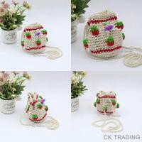 ราคา pangjangshops 03 กระเป๋าย้ามผ้าฝ้าย กระเป๋าสะพายข้าง ลวดลายสตรอว์เบอร์รี่ วินเทจ (12879088613)