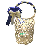 ราคา ชะลอม จุก หูหิ้ว 4 5 6 7 8 นิ้ว ชะลอมเปล่า พร้อมโบว์ สีส้มทอง เขียว แดง น้ำเงิน พีช (21053772964)