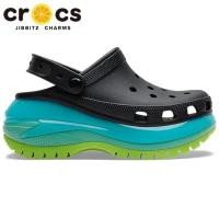 ราคา Crocs ผู้หญิง ของแท้ 100 crocs ออกแบบ Mega Crush Clog รองเท้าแตะสําหรับผู้หญิง 6 1 ซม 207988 (20899126218)