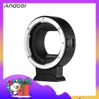 ราคา Andoer EF EOSR Auto Focus Camera Lens Adapter Ring IS Image Stabilization Electronic Aperture Control EXIF Information Replacement for Canon EF EF S Lens to Canon EOS R RF Mount Full Frame Cameras (21