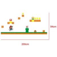ราคา 3Dอะคริลิคสติกเกอร์ที่สร้างสรรค์Super Marioสติ๊กเกอร์ติดผนัง200x94cm (2250082908)