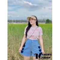 ราคา เสื้อสาวอวบเสื้อไหมพรมสาวอวบ ไหมพรมหัวใจ เสื้อแฟชั่นสาวอวบ (15923046935)