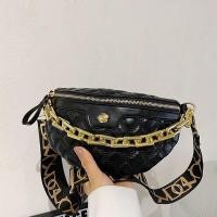 ราคา กระเป๋าคาด อก คาดเอว งานหนังสวย สายโซ่ทอง ใหม่ 1245 (16282044858)