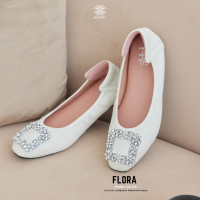 ราคา รองเท้าหนังแกะ รุ่น Flora Pearl color สีขาว (20208065167)