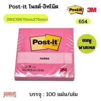 ราคา POST IT NOTEโพสต์ อิท โน้ต 3M สีพาสเทล654 3 3 76mmX76mm (20056111776)