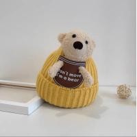 ราคา ส่งเร็วพิเศษ Hatgogo ไหมพรมหมี หมวกหมี ของเด็ก (16443583882)