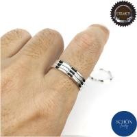 ราคา แหวนหางช้าง แหวนเงิน925 แหวนปอกมีด สอดขนหางช้าง แหวนเงินแท้ sterling silver Handmand แหวนมินิมิล แหวนเงิน (14193758674)