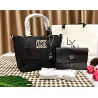 ราคา สุดคุ้ม เซ็ตคู่ 1 แถม 1 กระเป๋าลิน กระเป๋าถือ กระเป๋าสีดำ กระเป๋าสะพายข้าง NEW LYN HANDBAG ของแท้ 100 (16193185138)