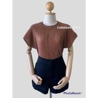 ราคา ป้ายแท้ My top เสื้ออัด พลีทคอปีน ทรงแขนล้ำ H22 CARDIGAN NISTA (19676613185)
