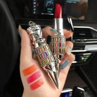ราคา Hot Sale Queen Scepter Lipstick Three color In One Matte Soft Mist Lipstick Waterproof Long Lasting Moisturizing Women Makeup TS (17199917921)