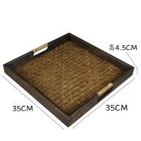 ราคา บ้าน ถาดไม้ ถาดอาหาร ถาดผลไม้ ถาดชาสี่เหลี่ยมผืนผ้า ถาดชา ถาดสานไม้ไผ่ ถาดชาพาเลทไม้ (19472024546)