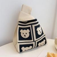 ราคา กระเป๋าใส่ข้อมือ ถือลําลอง ผ้าถักลายสก๊อตแบบนิ่ม กระเป๋าถือ (20332024035)
