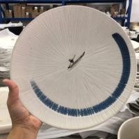 ราคา จานแบน ขนาด 10 นิ้ว ceramic plate จานสไตล์ญี่ปุ่น จานเสต็ก จานสปาเก็ตตี้ จานใบใหญ่ จานวินเทจ จานมินิมอล เข้าไมโครเวฟได้ (21165148784)
