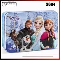 ราคา Frozen 2กล่องเหล็ก100ชิ้นตัวต่อจิ๊กซอว์ปริศนาเครื่องบิน (2987988657)