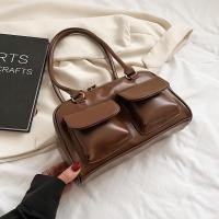 ราคา พร้อมส่ง กระเป๋าสะพายข้างสตรีเกาหลีPU Glossy Black Bag กระเป๋าถือหนังสิทธิบัตรสีดำมันวาวSTANDOIL (20550142545)