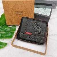 ราคา กระเป๋าสตางค์ผู้ชายซิปรอบ หนังวัวแท้100 ทั้งใบ กระเป๋าสตางค์แนววินเทจ สุดเท่ กระเป๋าสตางค์ผู้ชายคลาสสิค ทรงสวยมากๆ พร้อมกล่องแบรนด์ (16334131250)