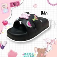 ราคา ถูกสุด ส่งไว แท้ชัวร์ Body Glove รองเท้าแตะแบบสวมส้นหนาสูง 4 CM รุ่น BGL83 ตัวติดน่ารัก เท้าอวบใส่ได้ Size35 40 (21080805446)