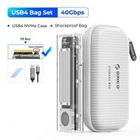 ราคา ORICO 40Gbps M 2 USB4เคส SSD กับพัดลมทำความเย็น M2เคสปิด NVMe เข้ากันได้กับ Thunderbolt 3 4 USB3 2สำหรับ MacBook Pro (21030522034)