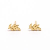 ราคา Happy Jewelry ต่างหูใบมะกอก ทองแท้ 9k 37 5 ER251 (19337990378)