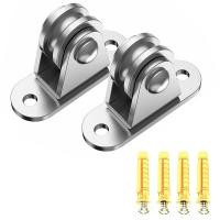 ราคา 304 Stainless Steel Pulley Block Small Pulley Block Silent Pulley Material Handling and DIY Set Kit Moving 6PCS (20140108293)