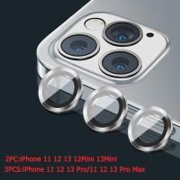 ราคา คลังสินค้าพร้อม 2 3pcs ตัวป้องกันเลนส์กล้อง1ชิ้นสำหรับ iPhone 14 14Plus 14Pro Max 13 12 Pro Max 13 Mini โลหะฝาหลังเลนส์กล้องกระจกนิรภัยป้องกัน (17238945892)