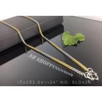 ราคา K658 สร้อยคอสแตนเลส สร้อยคอสแตนเลสแท้ สร้อยพระ สร้อยเลส ลายเปีย3 0ยาว24นิ้วสี2Kสแตนเลส2สี ไม่ลอกไม่ดำใส่อาบน้ำได้ (15602866534)