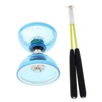 ราคา BolehDeals ลูกยางของเล่นมืออาชีพลูกข่างและเชือก3แบริ่งพร้อมไม้และเชือกไฟ LED Yoyo ของเล่นลูกบอลยางแต่งตาและประสานมือ (13251785055)