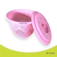 ราคา ตะกร้าพลาสติก แบบกลมมีฝาปิด ตะกร้าใส่ของ ตะกร้าใส่เงิน (19515074990)