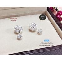 ราคา ต่างหูเงินแท้ 92 5 แบบก้านเสียบ ประดับเพชร cz หน้า 8mm x หลัง 14mm ก้านเสียบเงินแท้ (20026871774)