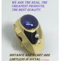 ราคา ใหม่ ดีที่สุด CSK jewelry handmade เครื่องประดับ ผู้หญิง ผู้ชาย เท่ๆ แหวน ไพลิน ประดับ เพชร น้ำ100 ตัวเรือน ทอง90 Jewelry women men cool ring sapphire decorated diamond (433478651)