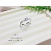 ราคา แหวนเงินแท้92 5 แบบหัวชู ประดับเพชร cz size 5 10 เนื้อเงินแท้ (16536604242)