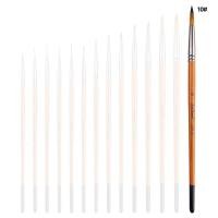 ราคา Selected ปากกาวาดภาพสีน้ำมันไนล่อน พู่กันสีน้ำ และสีอะคริลิค ชนิดกลม รายละเอียดพู่กันขอบสีน้ำ เบอร์ 0000 10 (21058702710)