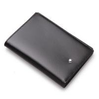 ราคา Montblanc MONTBLANC ชุดเมสเตอร์ติดกระเป๋าใส่บัตรสั้นหนังกระเป๋าสตางค์แบบพับได้กระเป๋าสตางค์11987 (19611120801)