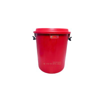 ราคา ถังน้ำมีฝา หูล็อค ถังพลาสติก ถังน้ำ ตรางู 12 แกลลอน (17388643840)