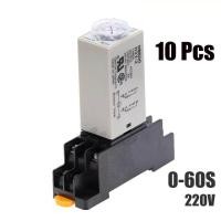 ราคา H3Y 2 Timer Relay AC 220V 0 60s Delay Timer 220VAC Time Relay with Base Socket (1025290681)