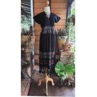 ราคา เสื้อกะเหรี่ยง ผ้าทอกะเหรี่ยง ผ้าทอมือ เสื้อคู่รักกะเหรี่ยง สินค้ากะเหรี่ยง มะมอเดรส Mamoedress karen dress (20942179577)