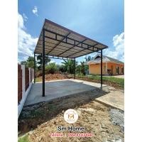 ราคา SM HOME025 โรงจอดรถราคาถูกโรงจอดรถราคาไม่เเพงโรงจอดรถน็อคดาวน์ โรงจอดรถสำเร็จรูป ต่อเติมโรงจอดรถ จ (19774199070)