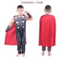 ราคา Superher ชุดคอสเพลย์ธอร์สำหรับเด็กซูเปอร์ฮีโร่ชุดเครื่องแต่งกายฮาโลวีน Jumpsuit ชุดมีกล้ามชุดแฟนซี (9726792244)