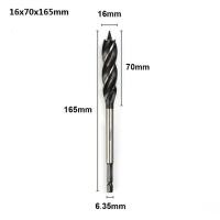 ราคา 10 35mm Woodworking Twist Drill Bit Set Long Four Slot 6 35mm Shank Carbide Drill Bit Hole Saw For Door Lock Wood Slotting Tools (20265058397)