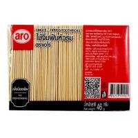 ราคา Aro เอโร่ ไม้จิ้มฟันหัวร่ม ถุงใส แพ็ค 12 ชิ้น ไม้จิ้มฟัน (17448819353)