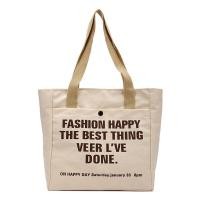 ราคา กระเป๋าสะพายไหล่ กระเป๋าถือ กระเป๋าใส่ของอเนกประสงค์ ผ้าแคนวาส มีซิปด้านใน สกรีนอักษร ใบใหญ่ จุของได้เยอะ แข็งแรง ดีไซน์สวย Tote Bag (21094234605)