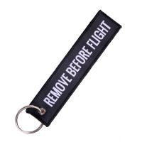 ราคา ในสต็อกแฟชั่น Remove Before Flight ตัวอักษรป้ายแท็กกระเป๋า Key Chain แหวนตกแต่งกระเป๋า (6705972981)
