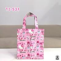 ราคา กระเป๋าผ้าเคลือบแนวตั้ง TS ใบเล็ก มีซิป (10204710663)