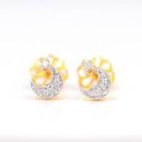ราคา Happy Jewelry ต่างหูเพชรของแท้ ทองแท้ 9k 37 5 ขายได้ จำนำได้ ER232 (9579850264)
