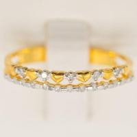 ราคา Happy Jewelry แหวนเพชรของแท้ ทองแท้ 9k 37 5 ขายได้ จำนำได้ แหวนแถว สวยๆ เพชรกุหลาบ SI317 (12293905776)