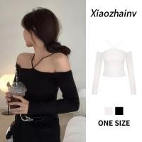 ราคา Xiaozhainv เสื้อเอวลอยเปิดไหล่เสื้อสายเดี่ยวแฟชั่นสไตล์เกาหลีสำหรับสุภาพสตรี (9732426026)
