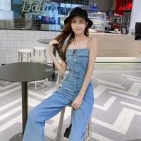 ราคา new jumpsuit ยีนส์สายเดี่ยว สายผูกหลัง ฮอทๆTD508 (15209953461)