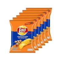 ราคา เลย์ร็อค มันฝรั่งแท้ทอดกรอบ รสบาบีคิว 27 กรัม X 6 ซอง รหัสสินค้า LAZ 49 999FS (13751495867)