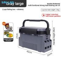 ราคา Tackle Box Large Multifunctional Storage Box Fishing White Tackle Box Organizer Art Craft Tool Box With 50pcs Stickers (20724807441)